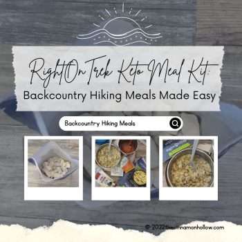 RightOnTrek Keto Meal Kit: Easy Backcountry Hiking Meals