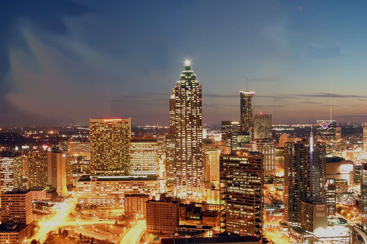 Atlanta Skyline At Night